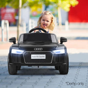 Kids Ride On Car Audi R8 Licensed Sports Electric Toy Cars Black RCAR-R8-S-BK
