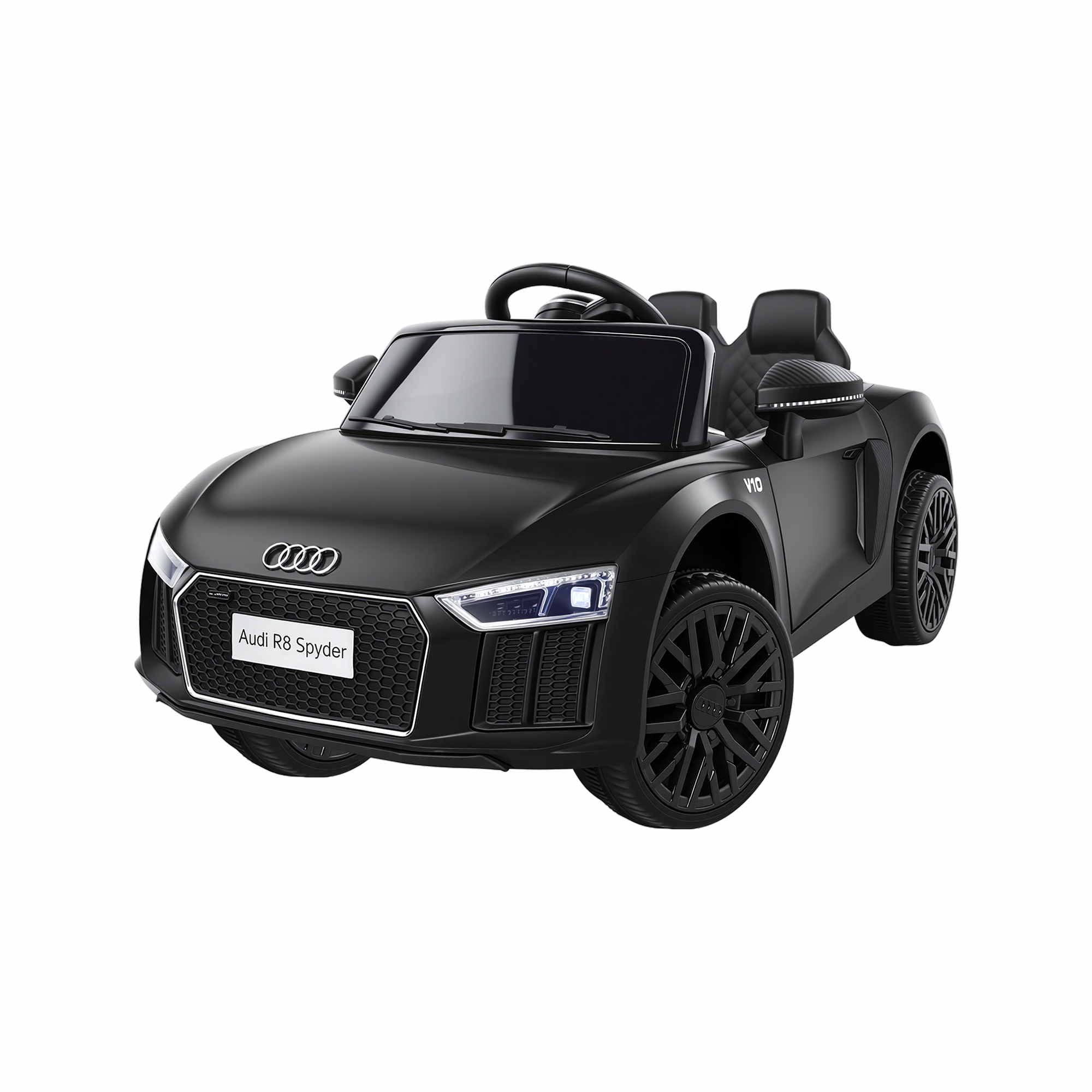 Kids Ride On Car Audi R8 Licensed Sports Electric Toy Cars Black RCAR-R8-S-BK
