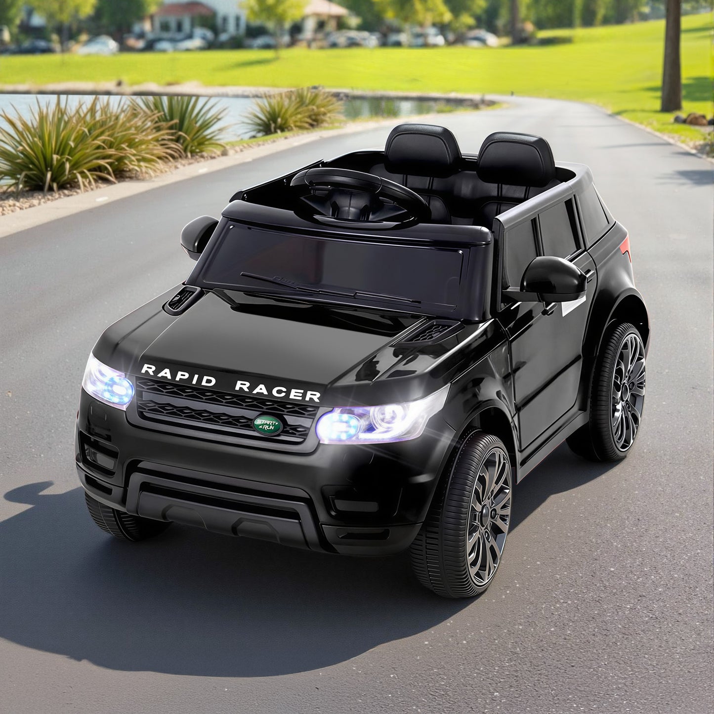 Rigo Ride On Car Kids Electric Ride On Cars SUV Remote 12V Black RCAR-RANGEROVER-BK
