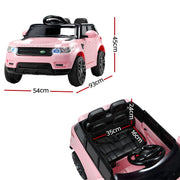 Rigo Kids Electric Ride On Car Black Pink Ride-On Toy with Remote Control RCAR-RANGEROVER-BKXPK