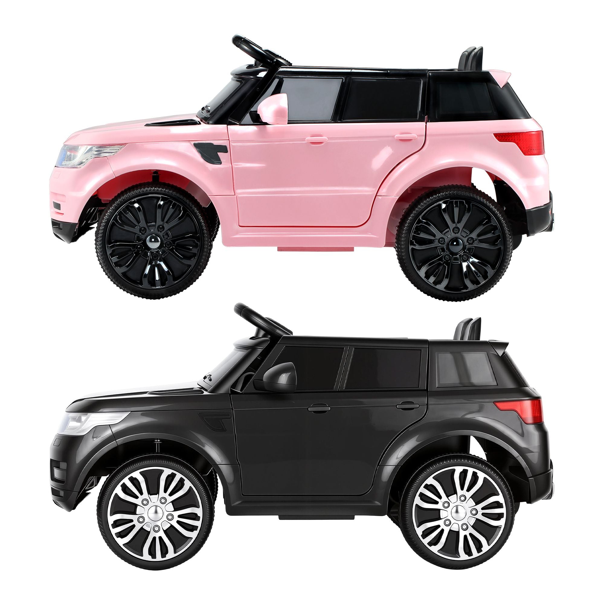 Rigo Kids Electric Ride On Car Black Pink Ride-On Toy with Remote Control RCAR-RANGEROVER-BKXPK