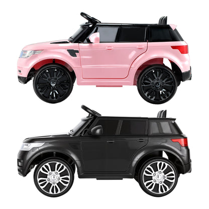 Rigo Kids Electric Ride On Car Black Pink Ride-On Toy with Remote Control RCAR-RANGEROVER-BKXPK