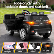 Rigo Kids Electric Ride On Car Black Pink Ride-On Toy with Remote Control RCAR-RANGEROVER-BKXPK