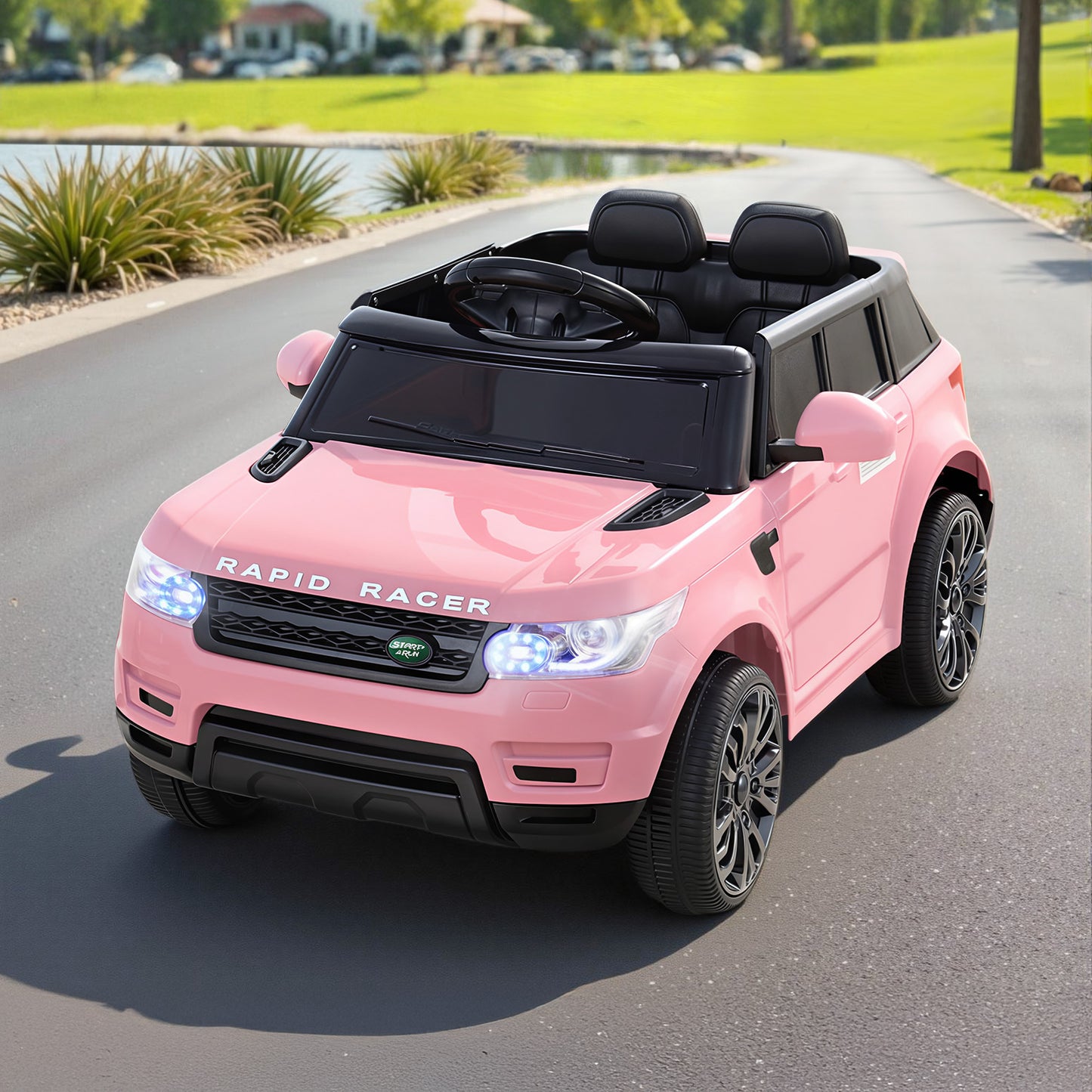 Rigo Ride On Car Kids Electric Ride On Cars SUV Remote 12V Pink RCAR-RANGEROVER-PK