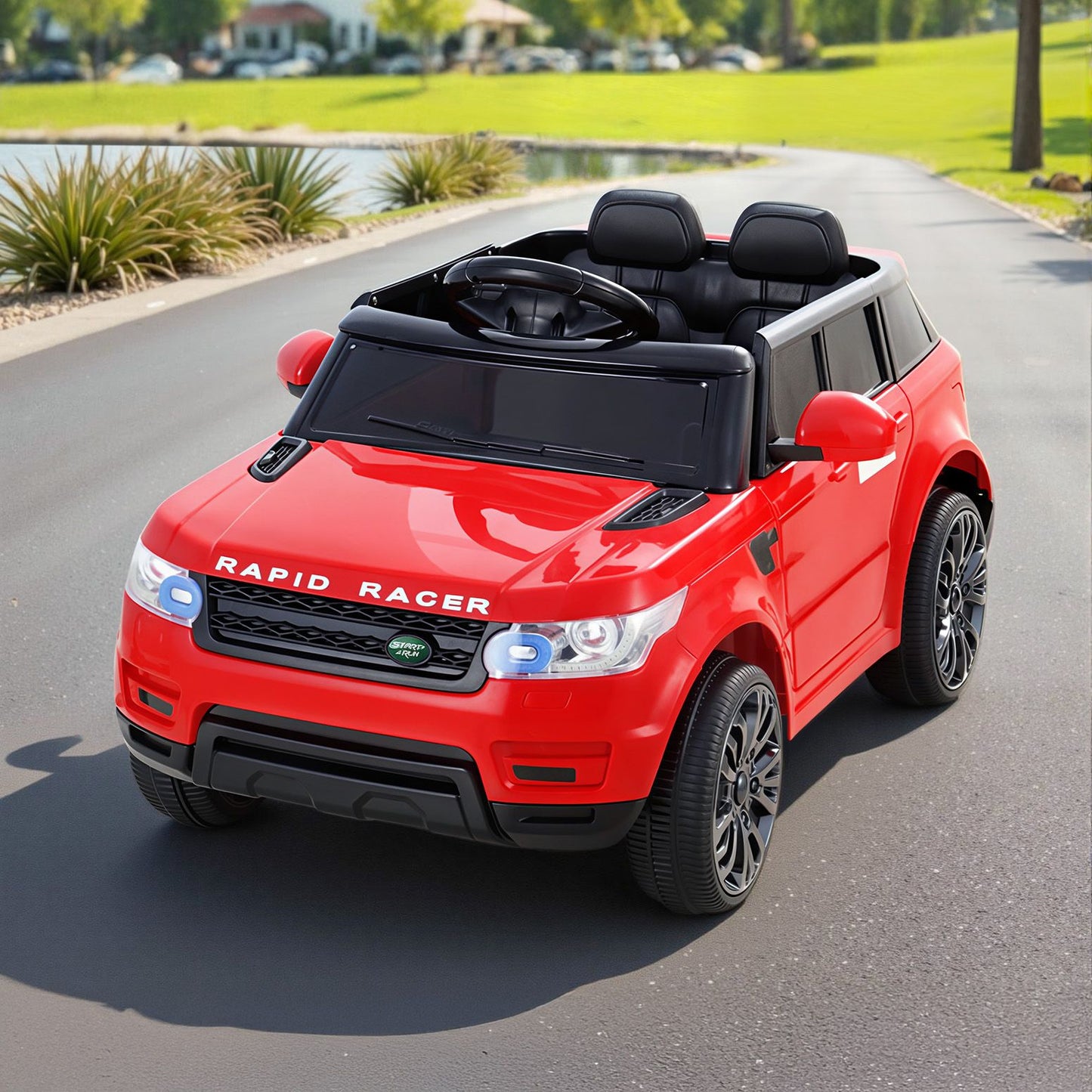 Rigo Kids Electric Ride On Car SUV Range Rover-inspired Cars Remote 12V Red RCAR-RANGEROVER-RD
