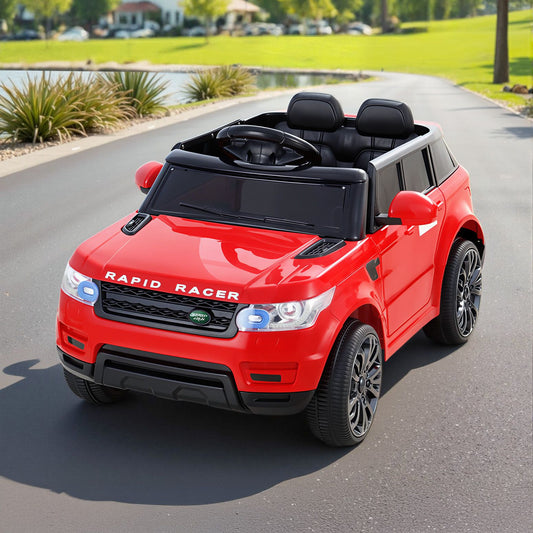 Rigo Kids Electric Ride On Car SUV Range Rover-inspired Cars Remote 12V Red RCAR-RANGEROVER-RD