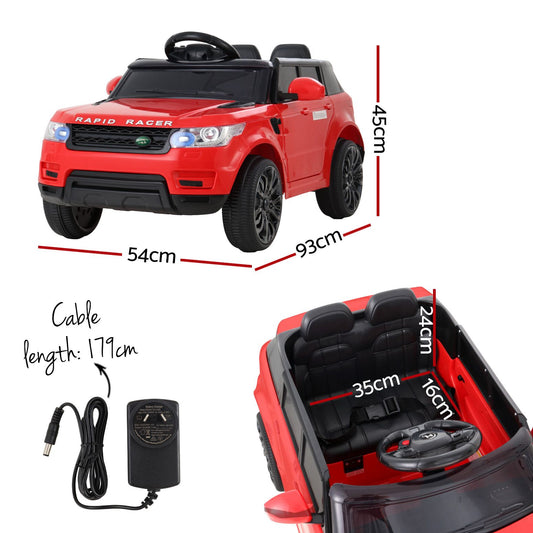 Rigo Kids Electric Ride On Car SUV Range Rover-inspired Cars Remote 12V Red RCAR-RANGEROVER-RD
