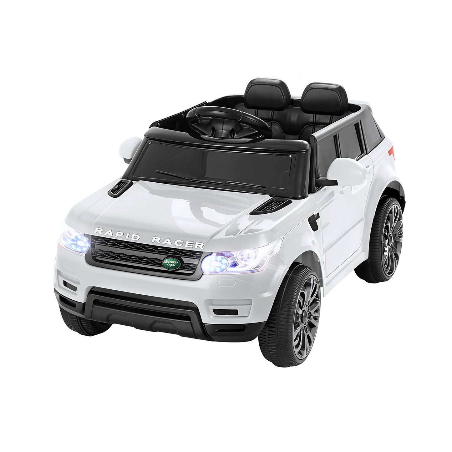 Rigo Kids Electric Ride On Car SUV Range Rover-inspired Cars Remote 12V White RCAR-RANGEROVER-WH