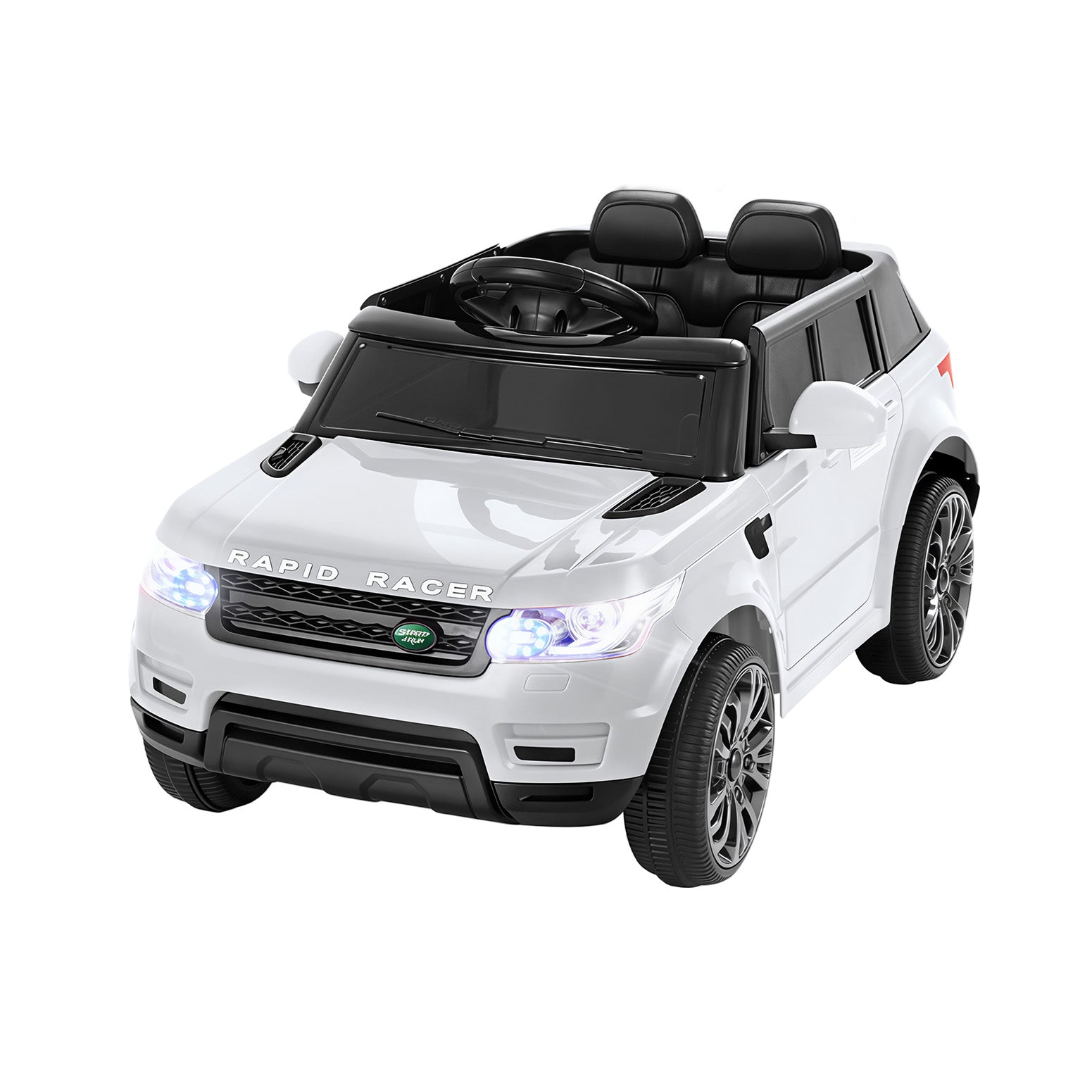 Rigo Kids Electric Ride On Car SUV Range Rover-inspired Cars Remote 12V White RCAR-RANGEROVER-WH