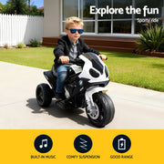Kids Ride On Car Electric Ride On Cars Motorcycle Motorbike BMW Licensed S1000RR Black RCAR-S1000RR-BK