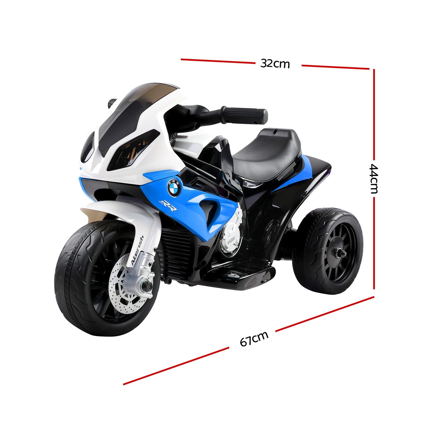 Kids Electric Ride On Car Police Motorcycle Motorbike BMW Licensed S1000RR Blue RCAR-S1000RR-BU