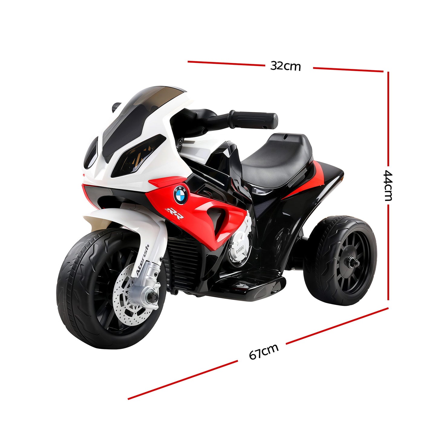 Kids Electric Ride On Car Police Motorcycle Motorbike BMW Licensed S1000RR Red RCAR-S1000RR-RD