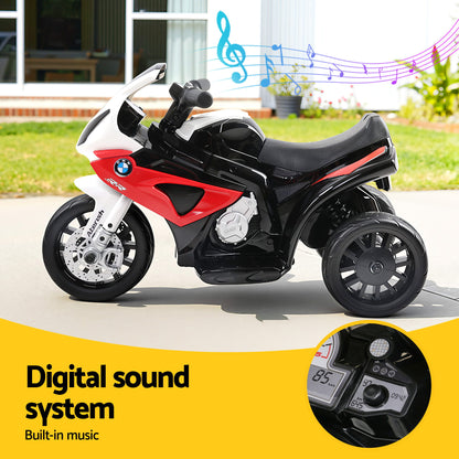 Kids Electric Ride On Car Police Motorcycle Motorbike BMW Licensed S1000RR Red RCAR-S1000RR-RD