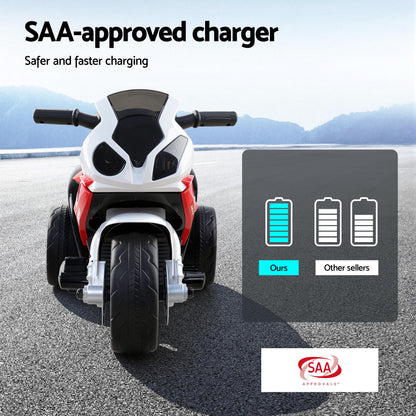 Kids Electric Ride On Car Police Motorcycle Motorbike BMW Licensed S1000RR Red RCAR-S1000RR-RD