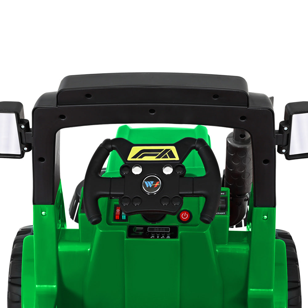 Rigo Kids Electric Ride On Car Street Sweeper Truck Toy Cars Remote 12V Green RCAR-SWEEPER-GN