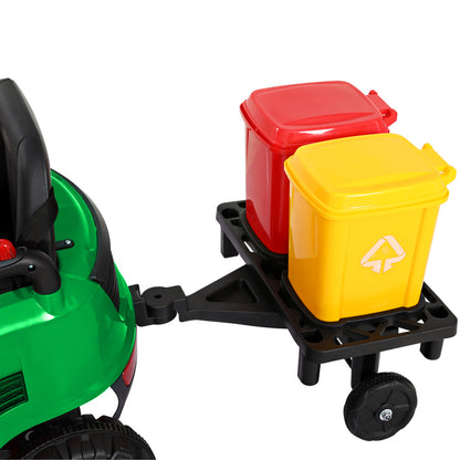 Rigo Kids Electric Ride On Car Street Sweeper Truck Toy Cars Remote 12V Green RCAR-SWEEPER-GN