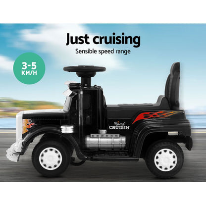 Rigo Kids Electric Ride On Car Truck Motorcycle Motorbike Toy Cars 6V Black RCAR-TRUCK-25W-BK
