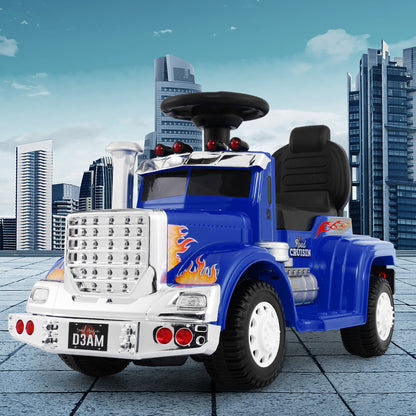 Rigo Kids Electric Ride On Car Truck Motorcycle Motorbike Toy Cars 6V Blue RCAR-TRUCK-25W-BU