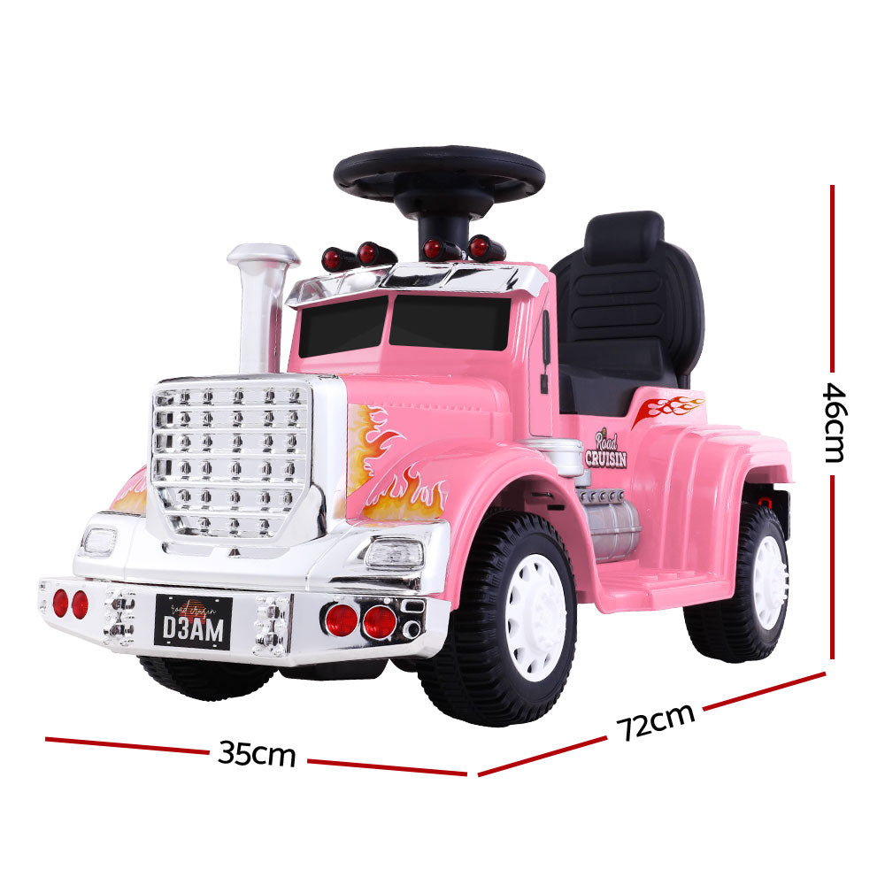 Rigo Kids Electric Ride On Car Truck Motorcycle Motorbike Toy Cars 6V Pink RCAR-TRUCK-25W-PK