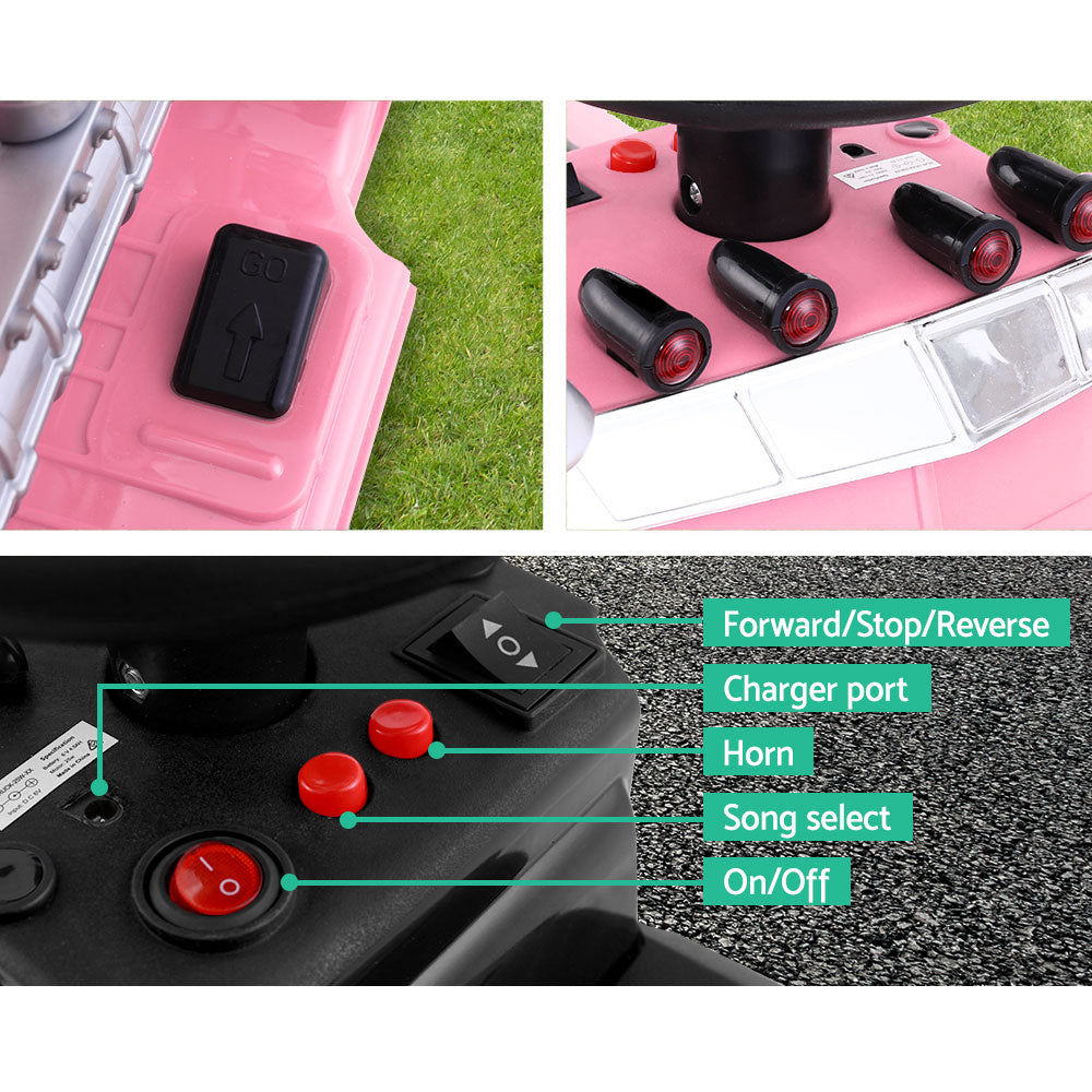 Rigo Kids Electric Ride On Car Truck Motorcycle Motorbike Toy Cars 6V Pink RCAR-TRUCK-25W-PK