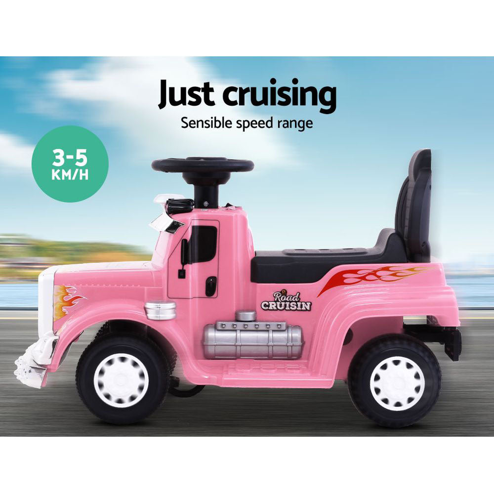 Rigo Kids Electric Ride On Car Truck Motorcycle Motorbike Toy Cars 6V Pink RCAR-TRUCK-25W-PK