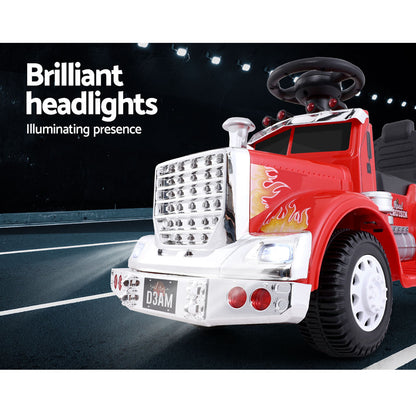 Rigo Kids Electric Ride On Car Truck Motorcycle Motorbike Toy Cars 6V Red RCAR-TRUCK-25W-RD