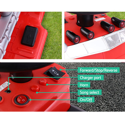 Rigo Kids Electric Ride On Car Truck Motorcycle Motorbike Toy Cars 6V Red RCAR-TRUCK-25W-RD