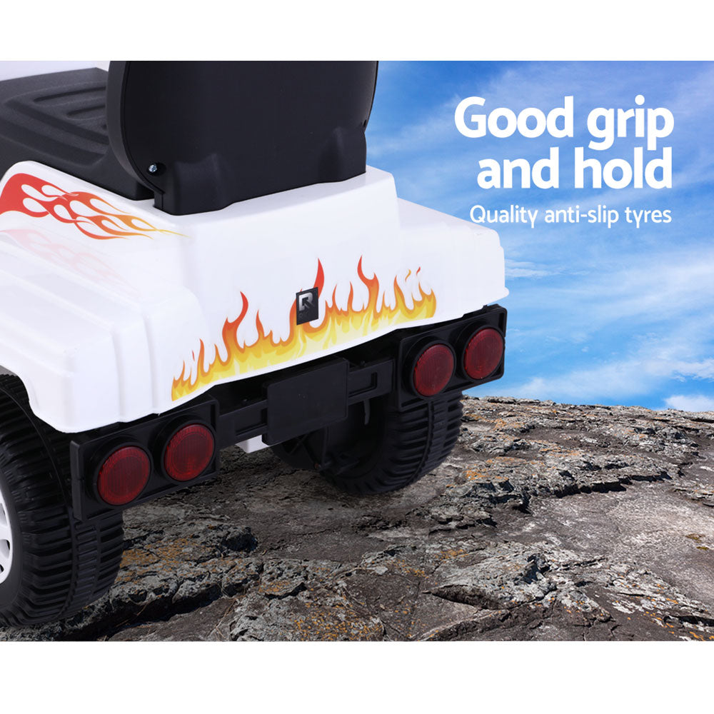 Rigo Kids Electric Ride On Car Truck Motorcycle Motorbike Toy Cars 6V White RCAR-TRUCK-25W-WH