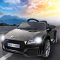 Kids Electric Ride On Car Audi Licensed TTRS Toy Cars Remote 12V Battery Black RCAR-TTS-BK