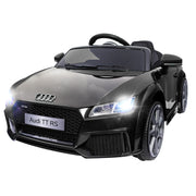 Kids Electric Ride On Car Audi Licensed TTRS Toy Cars Remote 12V Battery Black RCAR-TTS-BK