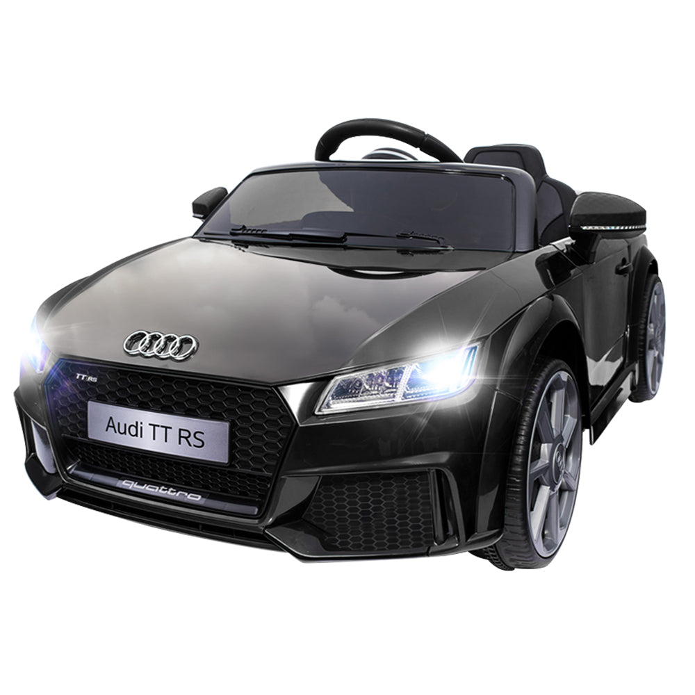 Kids Electric Ride On Car Audi Licensed TTRS Toy Cars Remote 12V Battery Black RCAR-TTS-BK