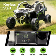 Kids Ride On Car Off-Road Licensed KRX1000 Electric Toy with Remote Control Music RCAR-UTV-KRX10-LS-GY
