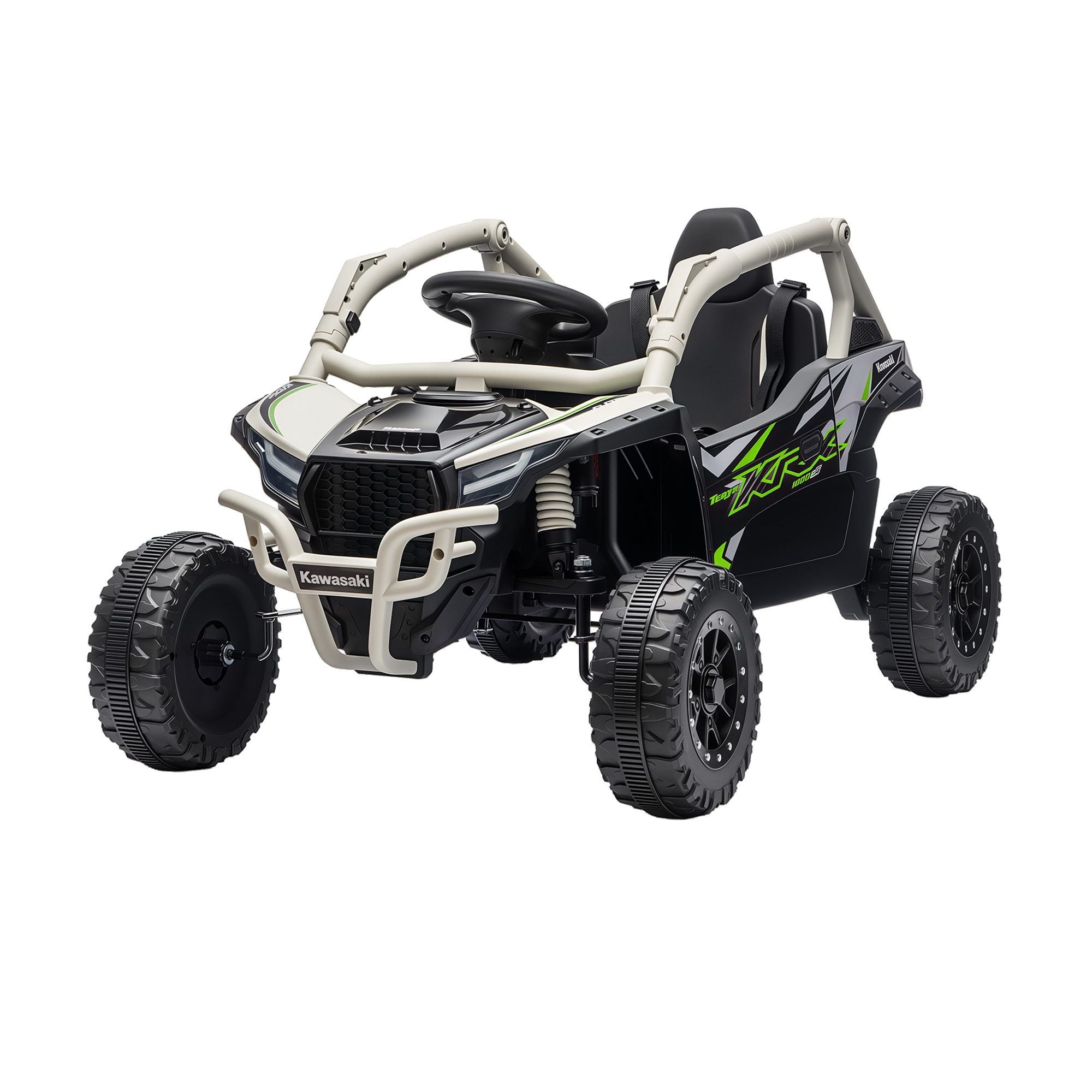 Kids Ride On Car Off-Road Licensed KRX1000 Electric Toy with Remote Control Music RCAR-UTV-KRX10-LS-GY