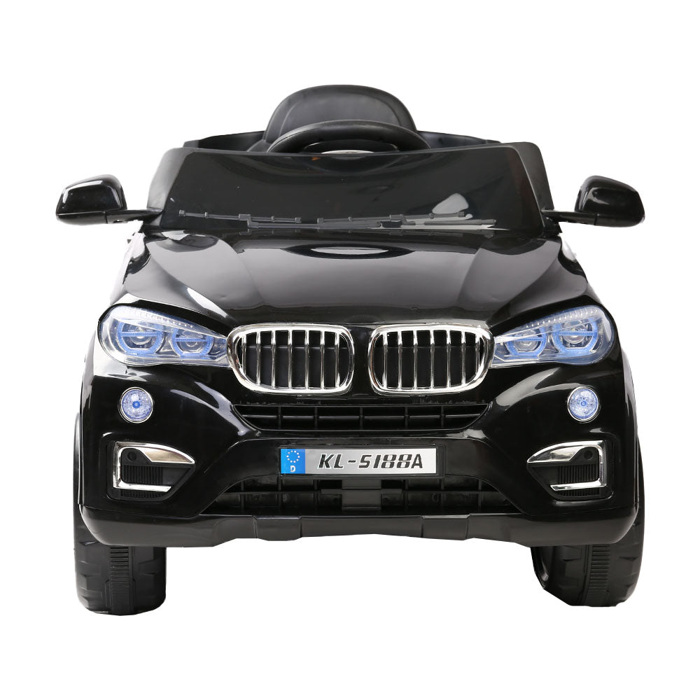 Rigo Kids Electric Ride On Car SUV BMW-Inspired X5 Toy Cars Remote 6V Black RCAR-X5-S-BK