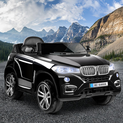 Rigo Kids Electric Ride On Car SUV BMW-Inspired X5 Toy Cars Remote 6V Black RCAR-X5-S-BK