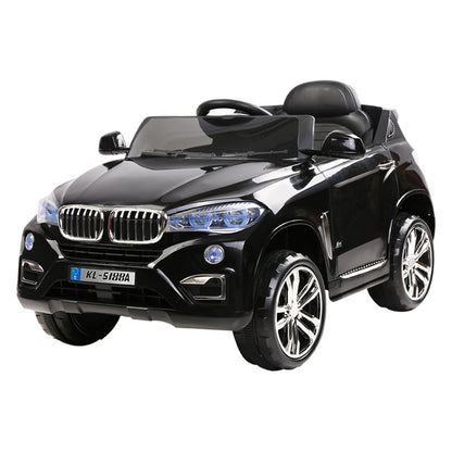 Rigo Kids Electric Ride On Car SUV BMW-Inspired X5 Toy Cars Remote 6V Black RCAR-X5-S-BK