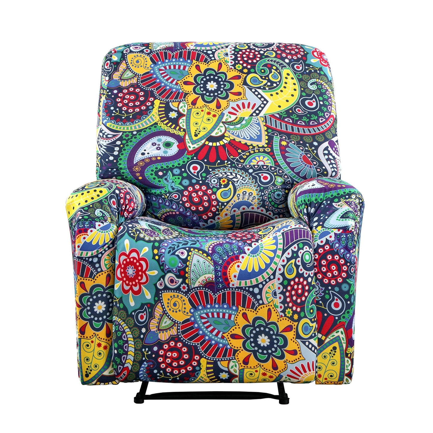 Artiss Stretch Kids Recliner Cover 4-Pieces Recliner Chair Slipcovers Printed Polyester RCOVER-KID-SILK-1S-BU