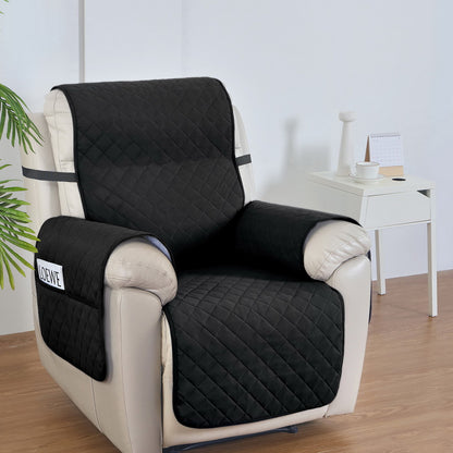 Artiss Recliner Chair Cover 100% Water Resistant Black RCOVER-PAD-WP-BK