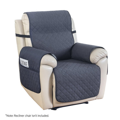 Artiss Recliner Chair Cover 100% Water Resistant Grey RCOVER-PAD-WP-GY