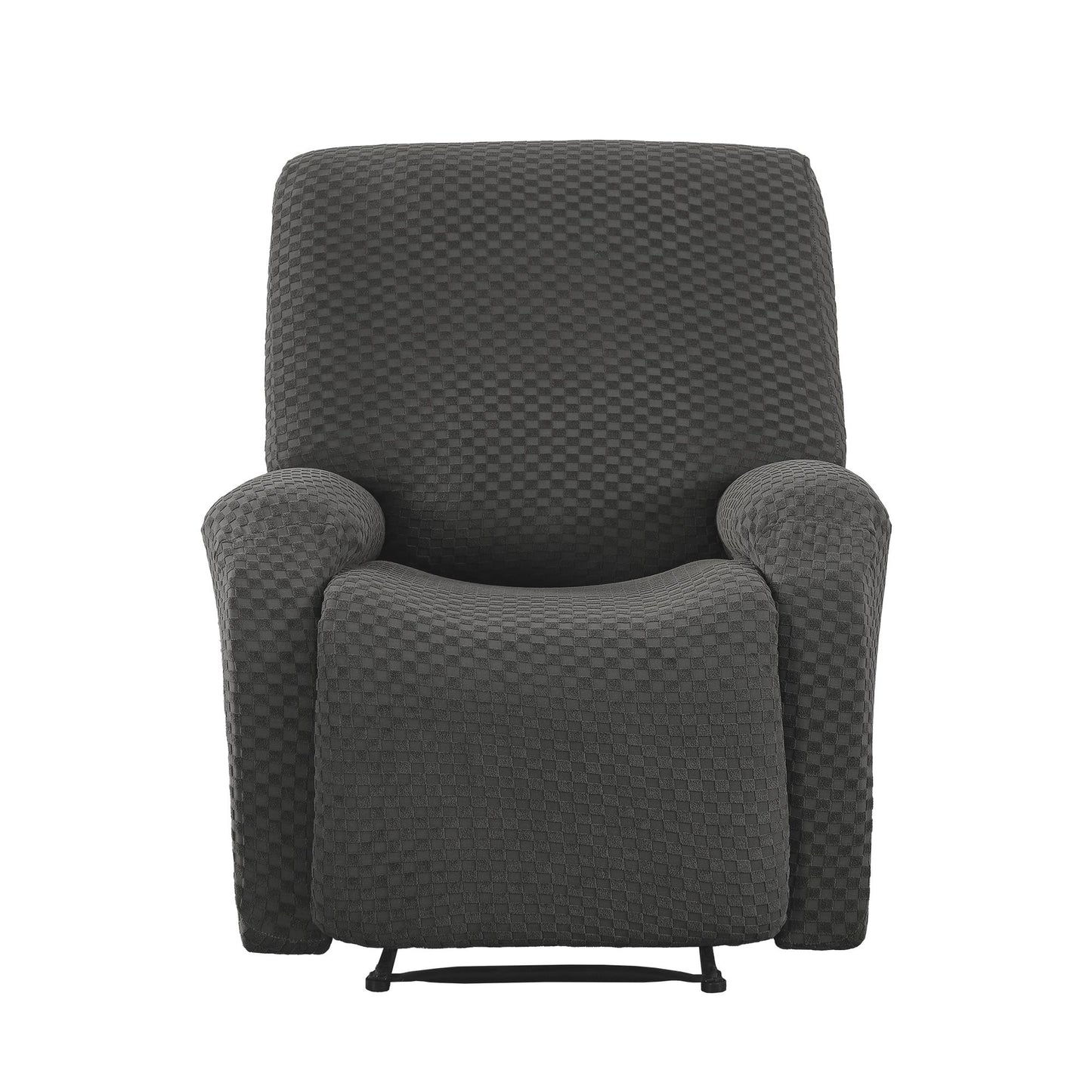 Artiss Recliner Chair Covers with Storage Side Pockets Grey Fabric RCOVER-POLY-1S-DAGY