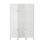 Artiss 3 Panel Room Divider Screen 122x170cm Clover White RD-4016-3P-WH