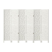 Artiss 6 Panel Room Divider Screen 244x170cm Clover White RD-4016-6P-WH