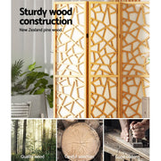 Artiss 8 Panel Room Divider Screen 325x170cm Clover Natural RD-4016-8P-NT