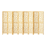 Artiss 8 Panel Room Divider Screen 325x170cm Clover Natural RD-4016-8P-NT