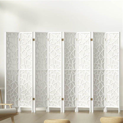 Artiss 8 Panel Room Divider Screen 325x170cm Clover White RD-4016-8P-WH