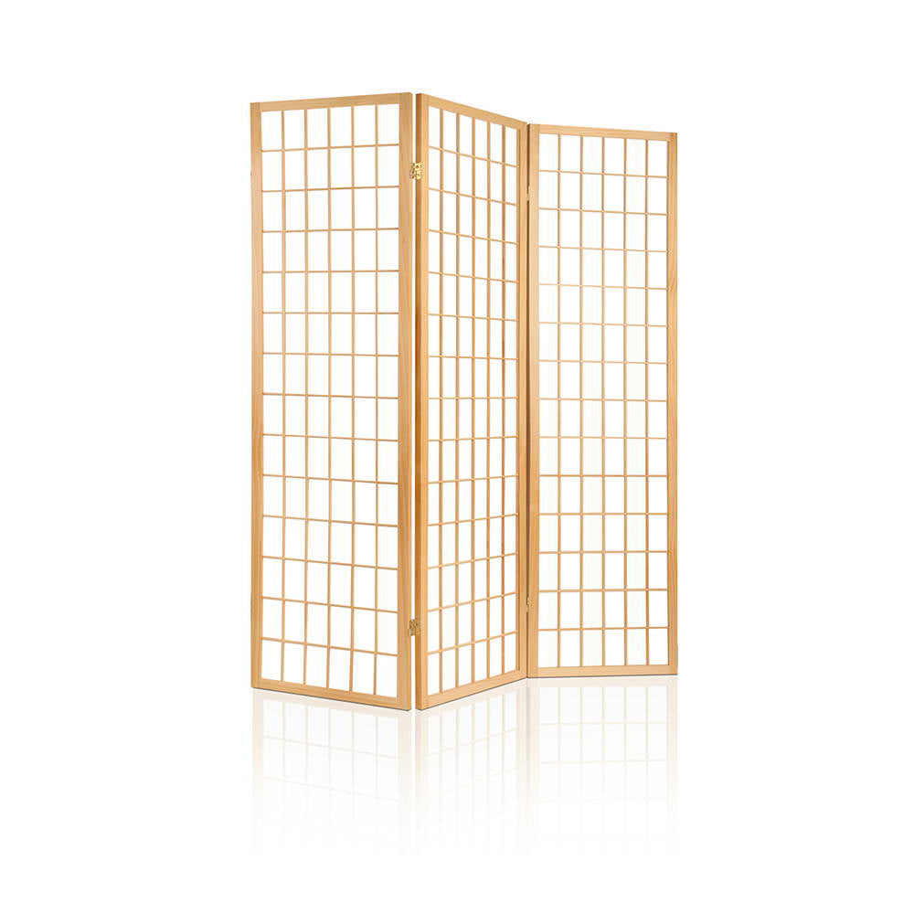Artiss 3 Panel Room Divider Screen 131x179cm Natural RD-4019-3P-NT
