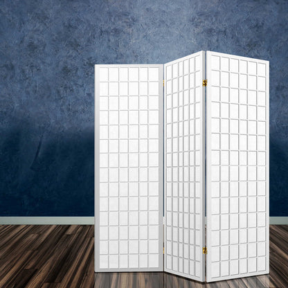 Artiss 3 Panel Room Divider Screen 131x179cm White RD-4019-3P-WH