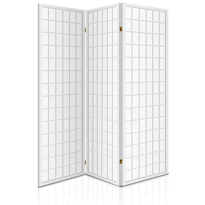 Artiss 3 Panel Room Divider Screen 131x179cm White RD-4019-3P-WH