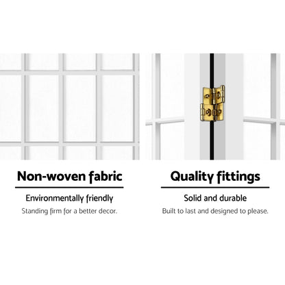 Artiss 8 Panel Room Divider Screen 348x179cm White RD-4019-8P-WH-AB