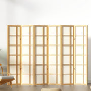 Artiss 6 Panel Room Divider Screen 265x179cm Nova Natural RD-7001-6P-NT
